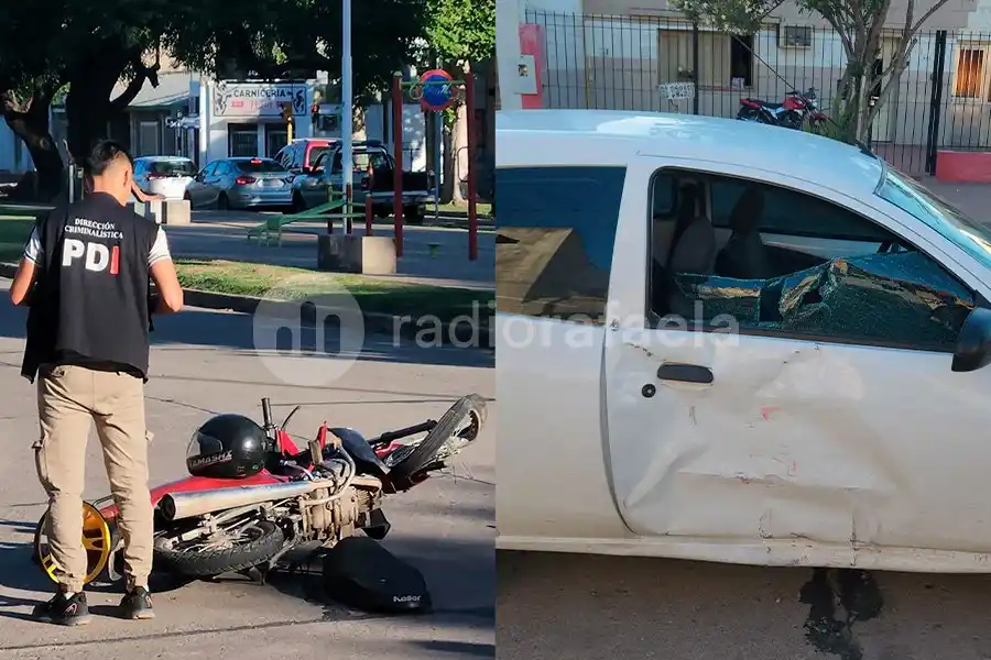Fuerte accidente con importantes daños materiales y un hombre hospitalizado