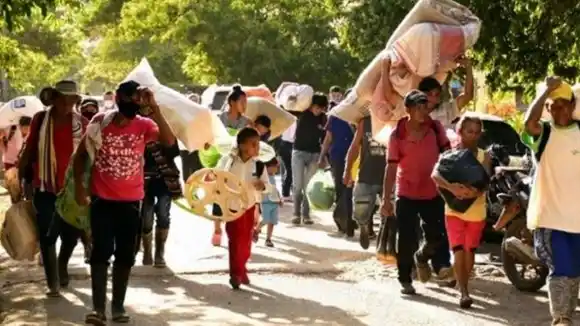 Gobierno activa «OPERATIVO ESPECIAL» para atender a desplazados colombianos por la «VIOLENCIA ARMADA»