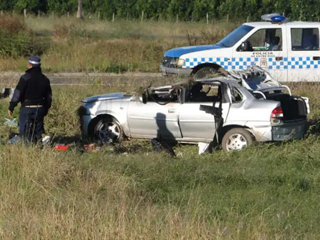 Despistes y vuelcos en la Ruta 14 al regreso del recital del Indio 