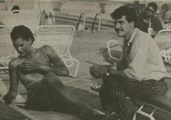Ruddy Rodríguez y Luis José Santander en las grabaciones de Niña Bonita. Foto Instagram