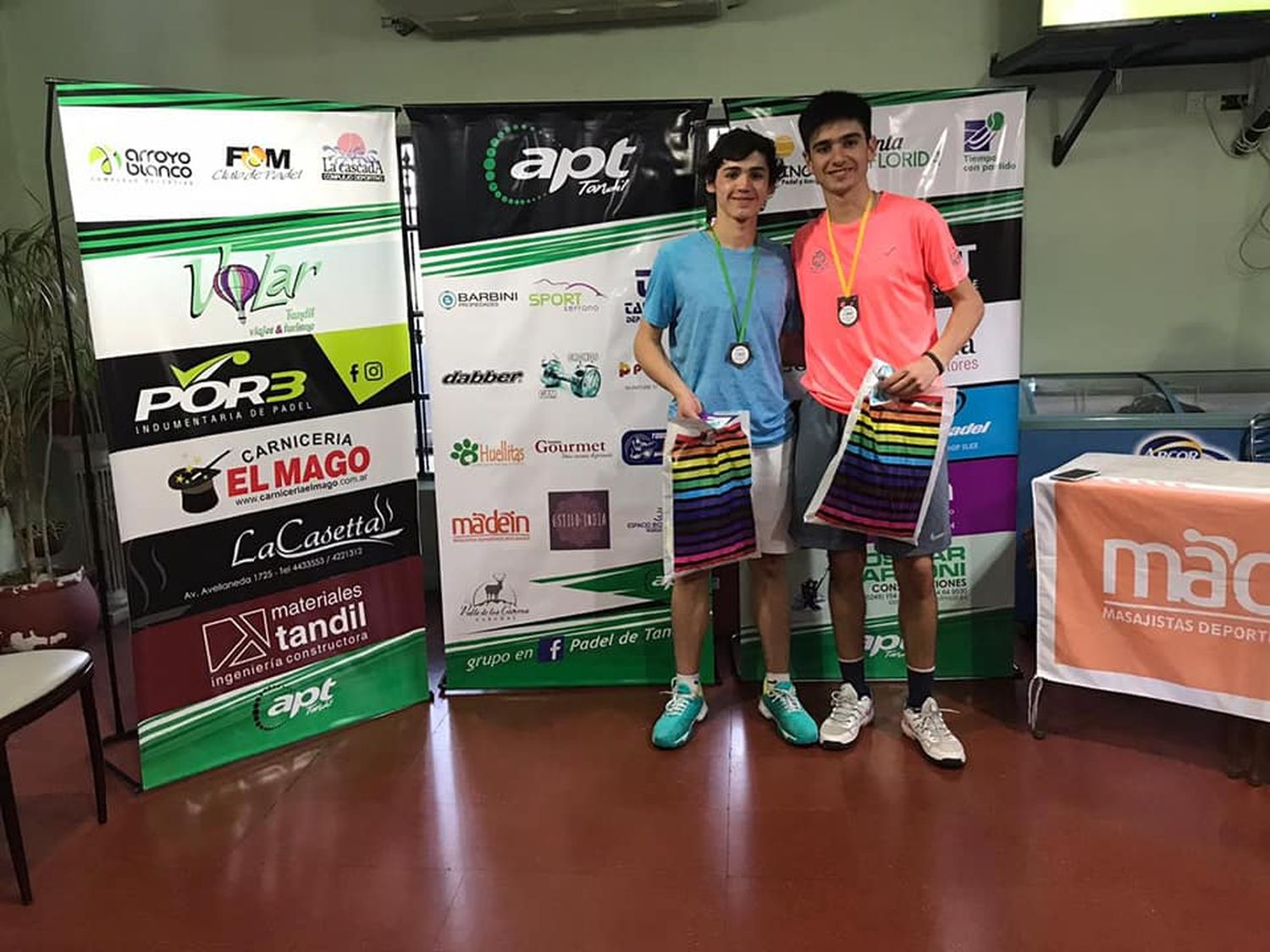 Se disputaron tres torneos de pádel