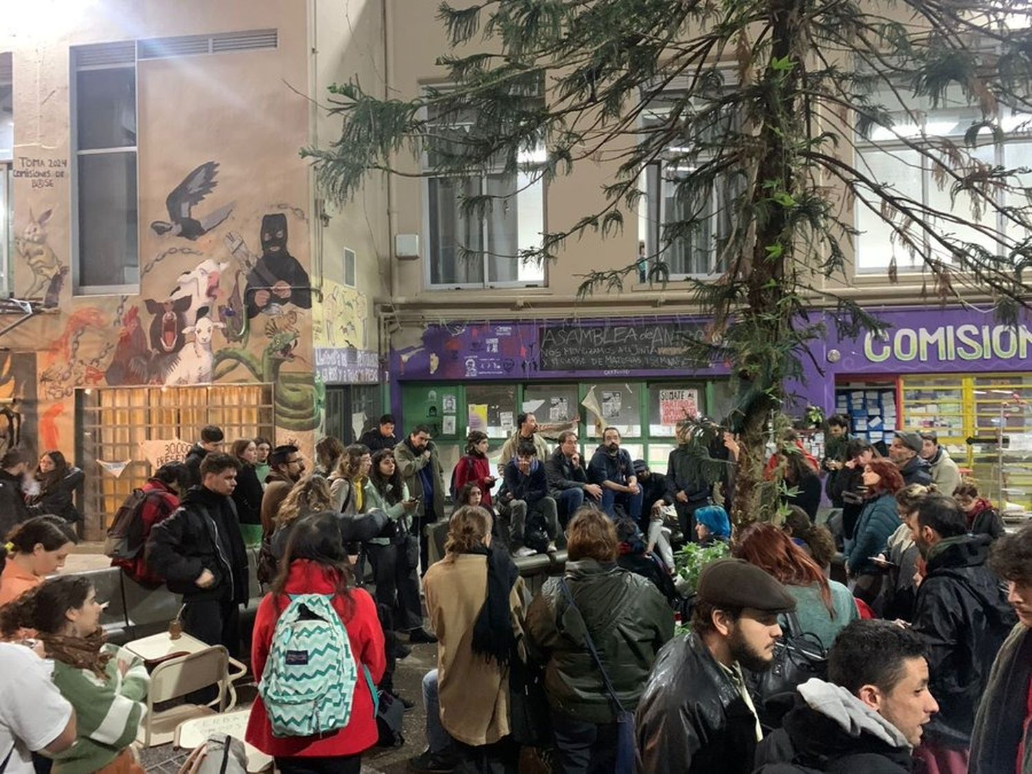 La toma de la Facultad de Filosofía y Letras de la UBA.