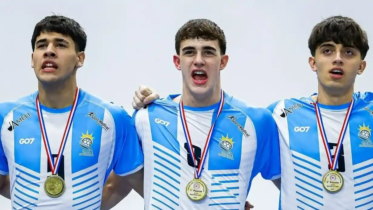 Demian Goñi, campeón con los cadetes de Argentina en Paraguay
