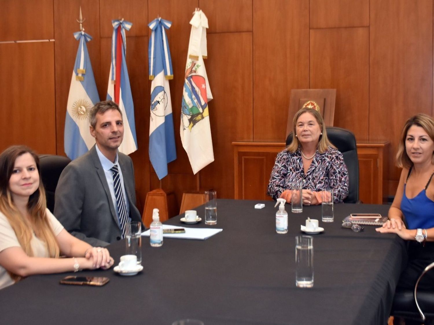 Cecilia Domínguez, Fernando De Benedetto, Susana Medina y Juliana Estefanía Darrigo. (Foto: Poder Judicial de Entre Ríos).