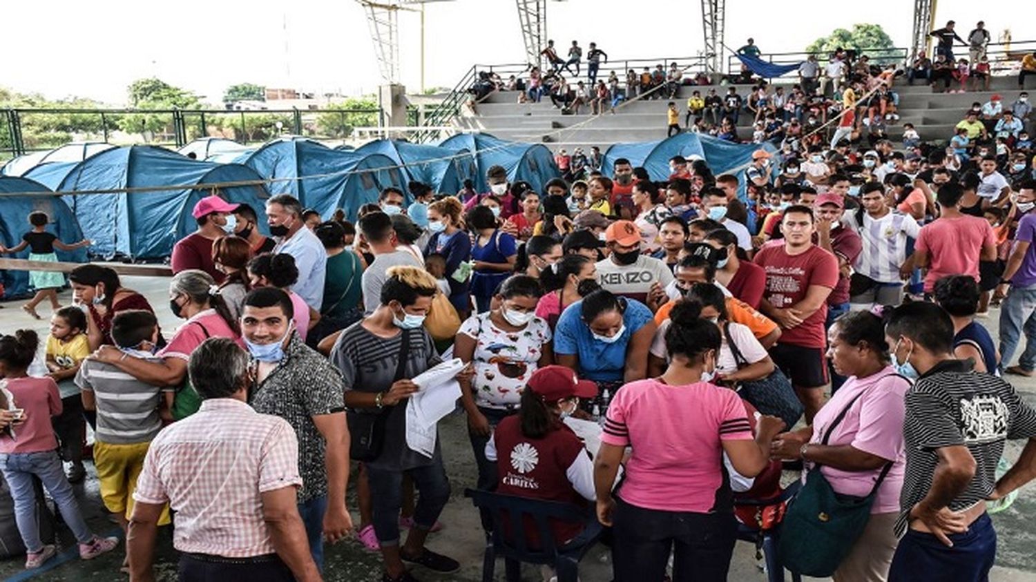 «No tienen nada que ver con la guerra»: venezolanos desplazados marcharon en Arauquita