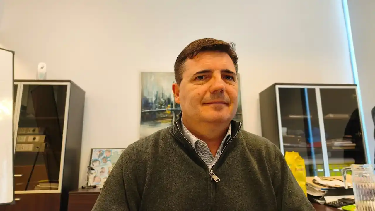 El gerente del Parque Industrial, Leonardo Beccaría.