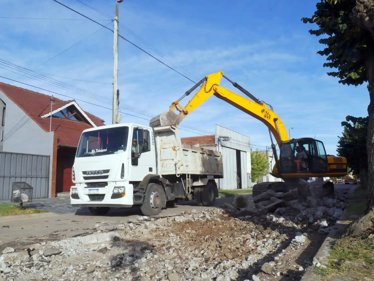 Trabajos. En las calles de Balcarce