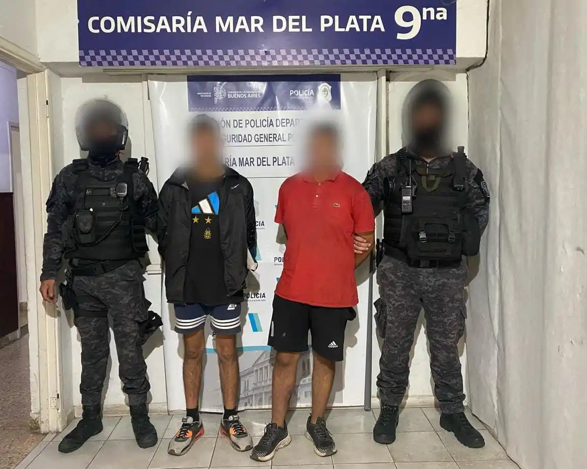 Los detenidos de 19 y 22 años poseen antecedentes penales.