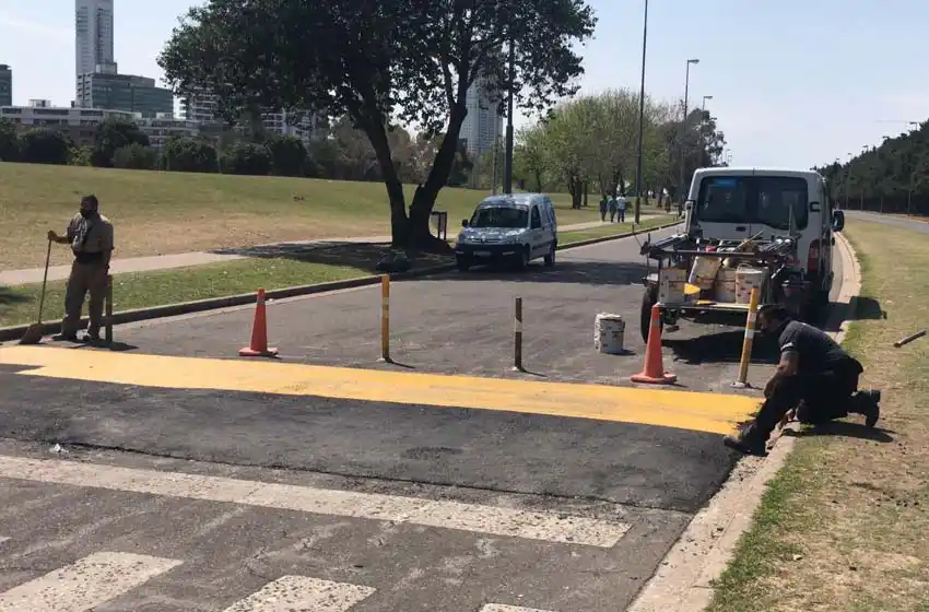 Instalaron retardadores de velocidad en la zona del parque Scalabrini Ortiz para evitar picadas ilegales