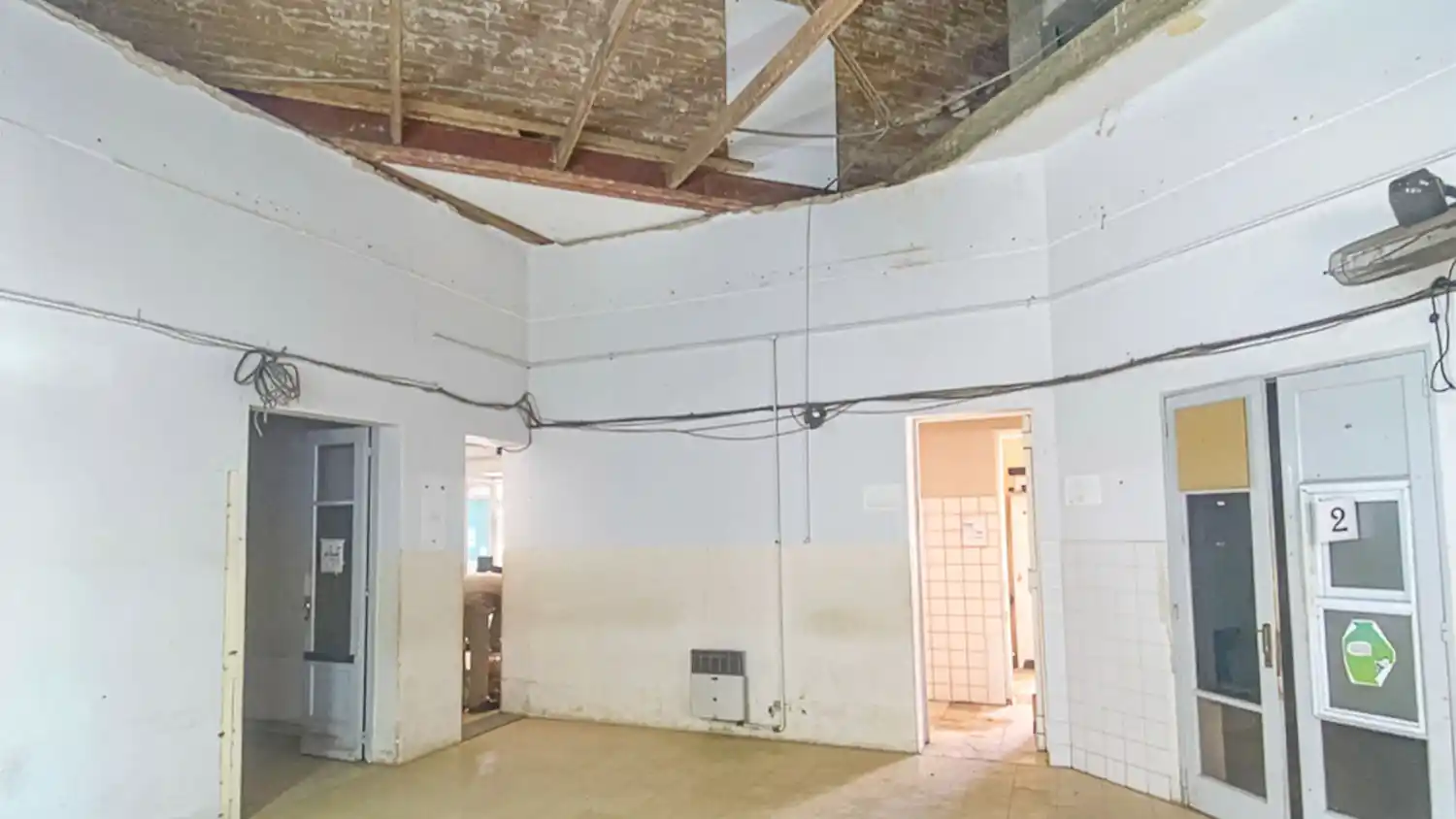 Tras el desprendimiento de un techo, comienzan las reparaciones en el Hospital Centenario de Gualeguaychú