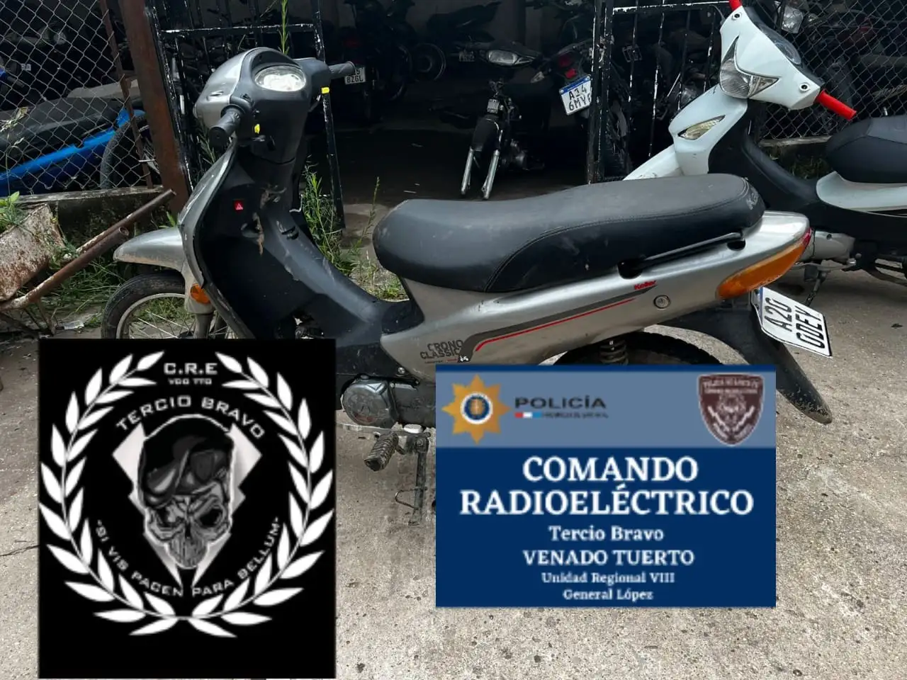 El rodado fue sustraído y luego abandonado.