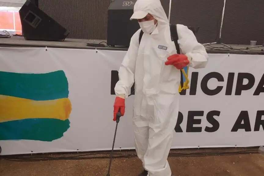 El EMSUR realizan recorridas diarias para llevar a cabo tareas de fumigación