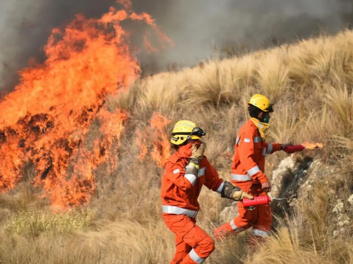 Fuego en Córdoba: combaten incendios en Las Rabonas y en San Pedro Norte