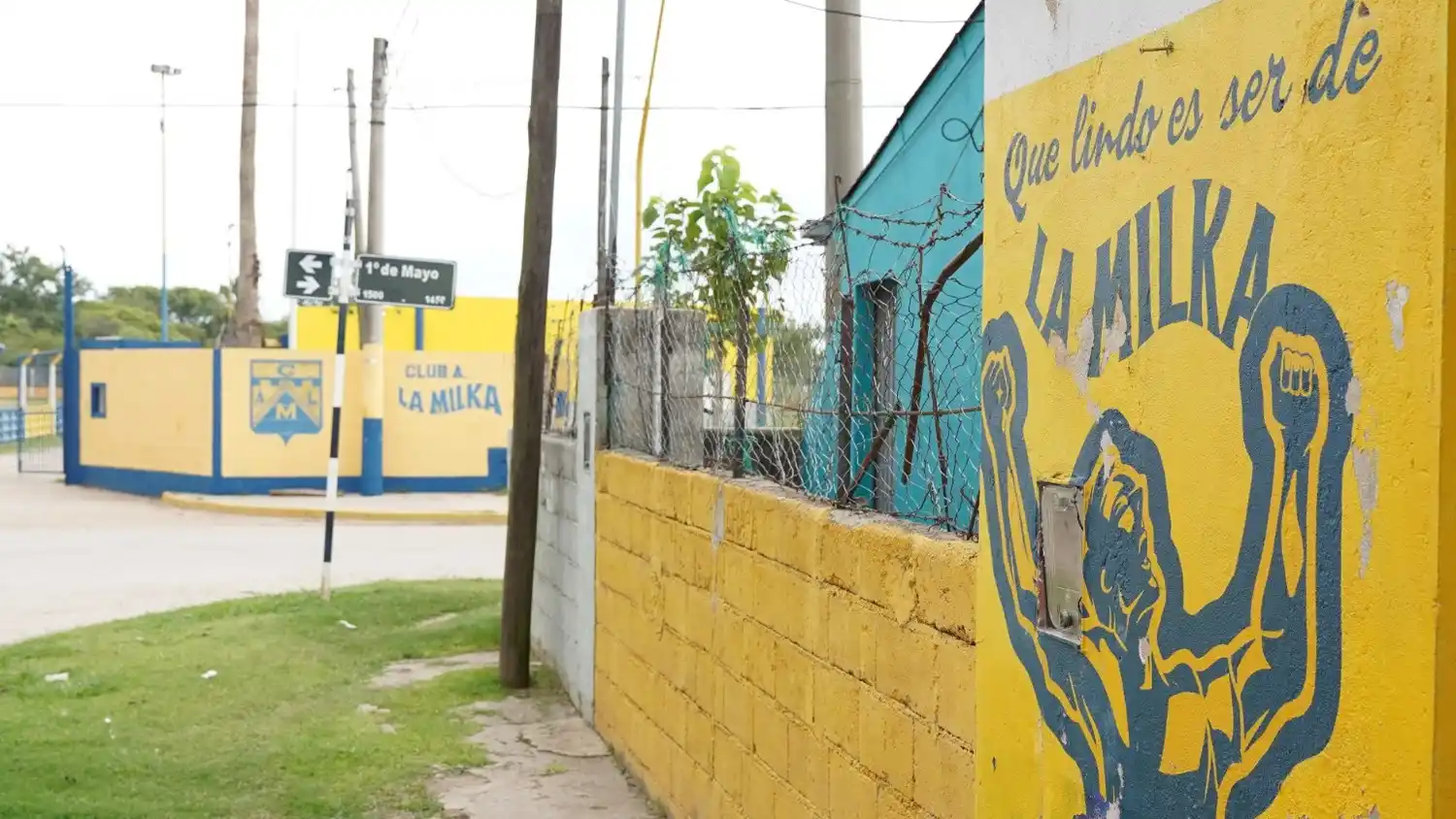 La esquina de 1 de Mayo y Antártida