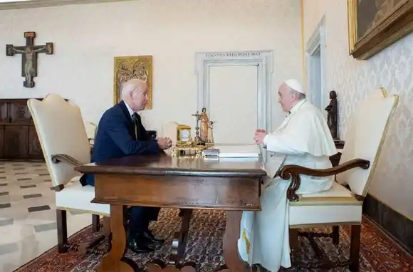 Reunión cumbre: el Papa Francisco recibió a Joe Biden
