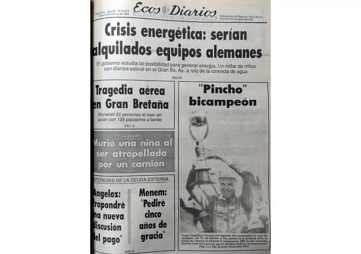 Lunes 9 de enero de 1989