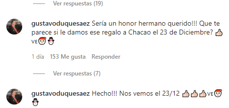 Así respondió el alcalde de Chacao la petición de Luis Fernando Borjas. Foto Instagram