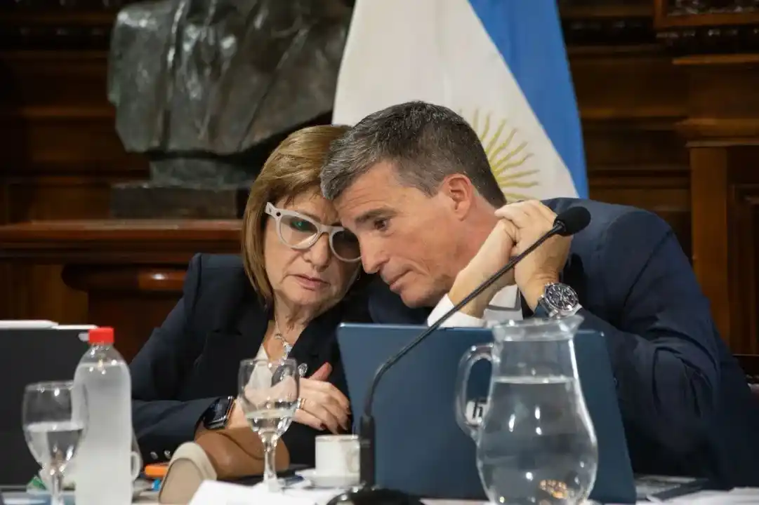 Patricia Bullrich junto al Director Ejecutivo del Renaper, Juan Pablo Allan.