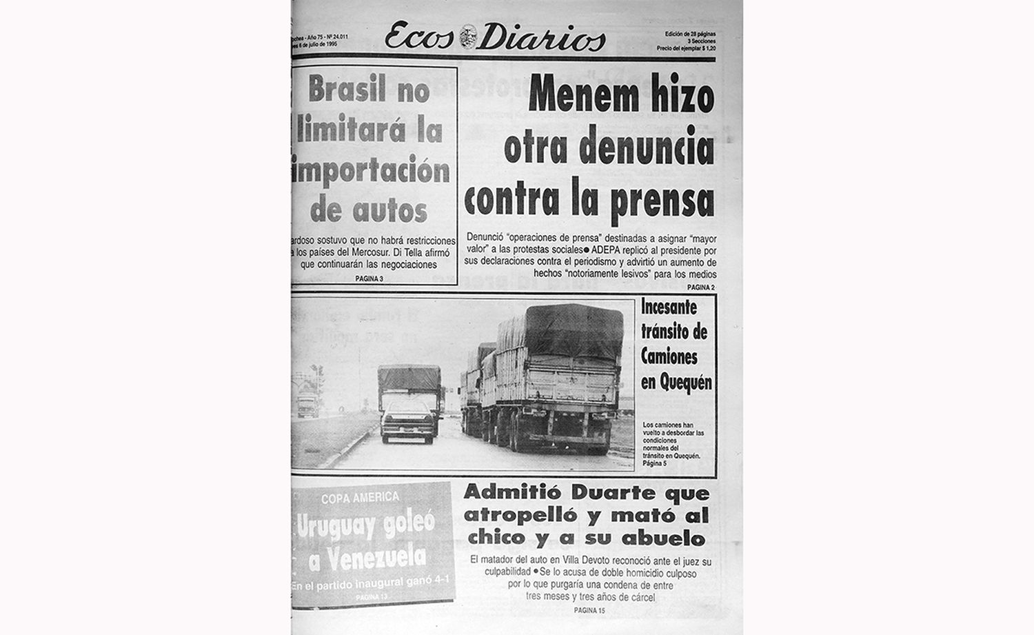 Jueves 6 de julio de 1995