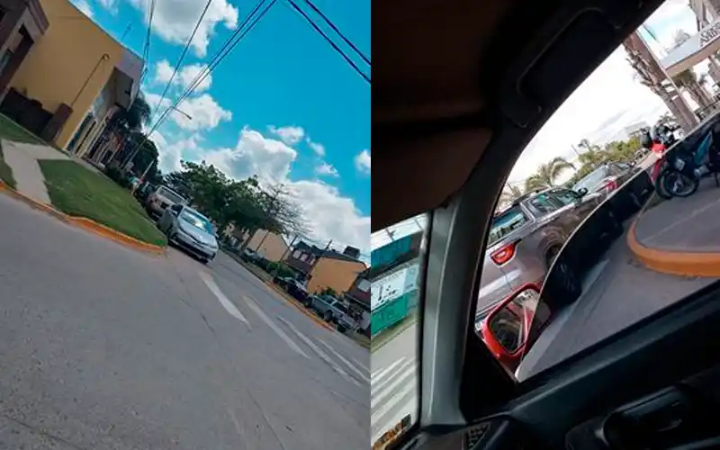 Reclamo: “Tenés que hacer maravillas para cruzar con los autos mal estacionados”