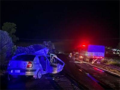 Siete personas de Gualeguaychú resultaron heridas tras chocar con un camión en Ruta 14