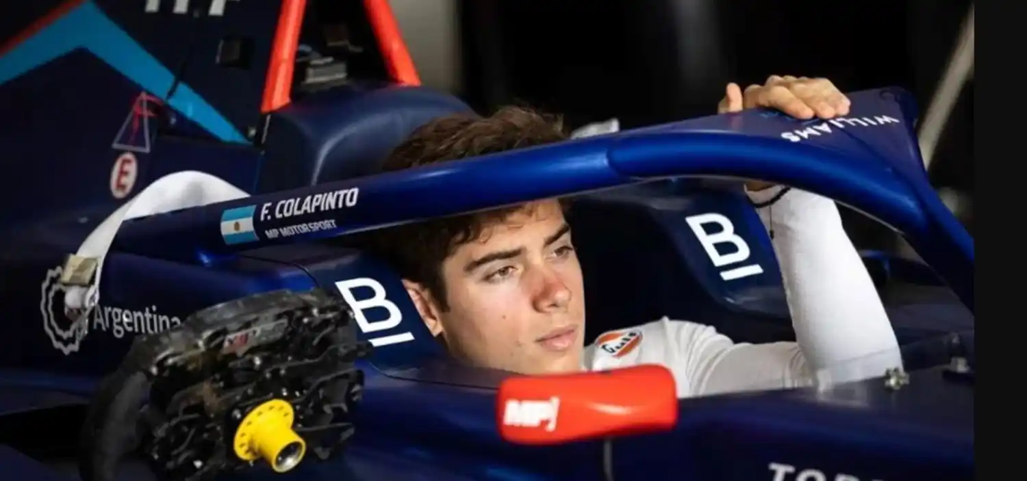 Colapinto se ubicó entre los mejores durante la primera práctica libre en Abu Dhabi.