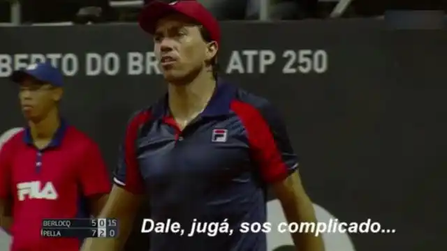 Pella y Berlocq se pelearon en pleno partido en San Pablo