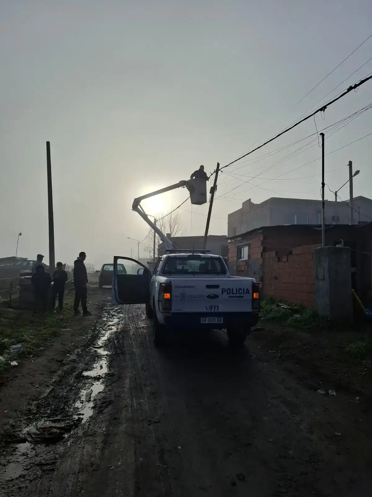 El operativo fue realizado por personal de la Usina de Tandil y efectivos policiales