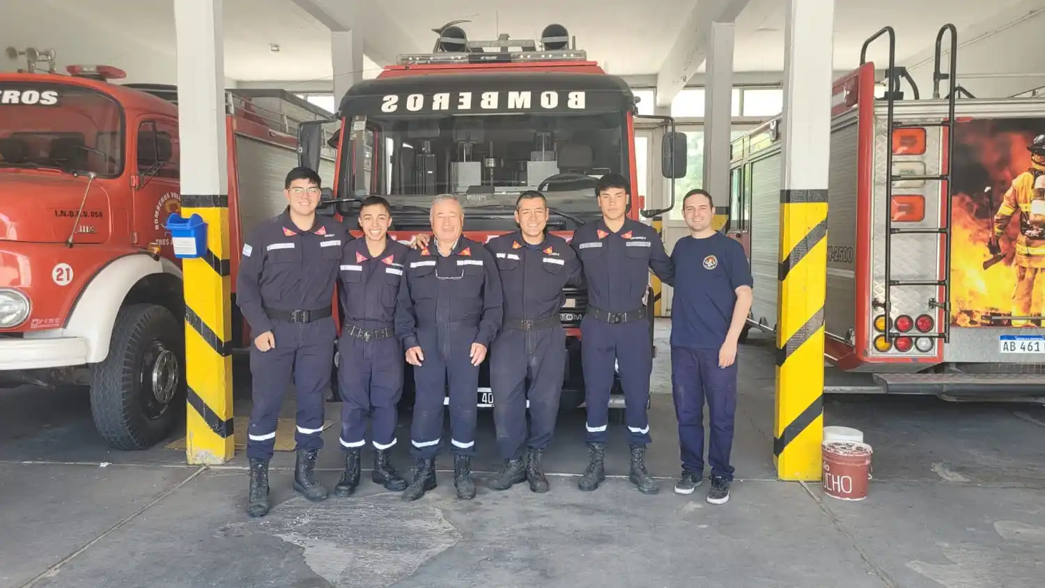 Ignacio Swaels, Agustín Márquez, Omar Márquez, Maximiliano Llanos, Cruz Gutiérrez y Nicolás Marconi