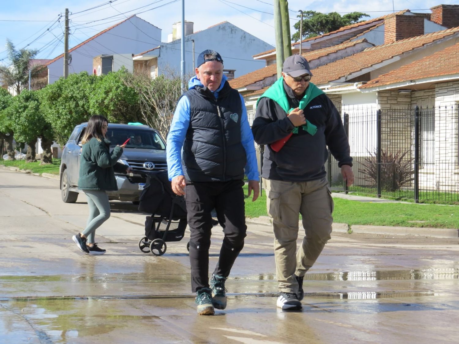 Marcelo González, con la caminata de hoy, habrá superado los 330 kilómetros.