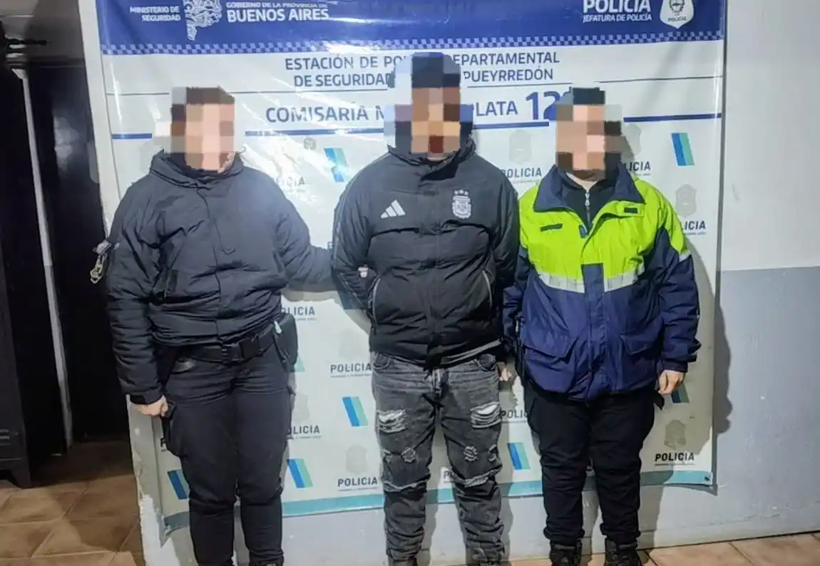 El sujeto fue atrapado luego de intentar esconderse en una casa contigua.