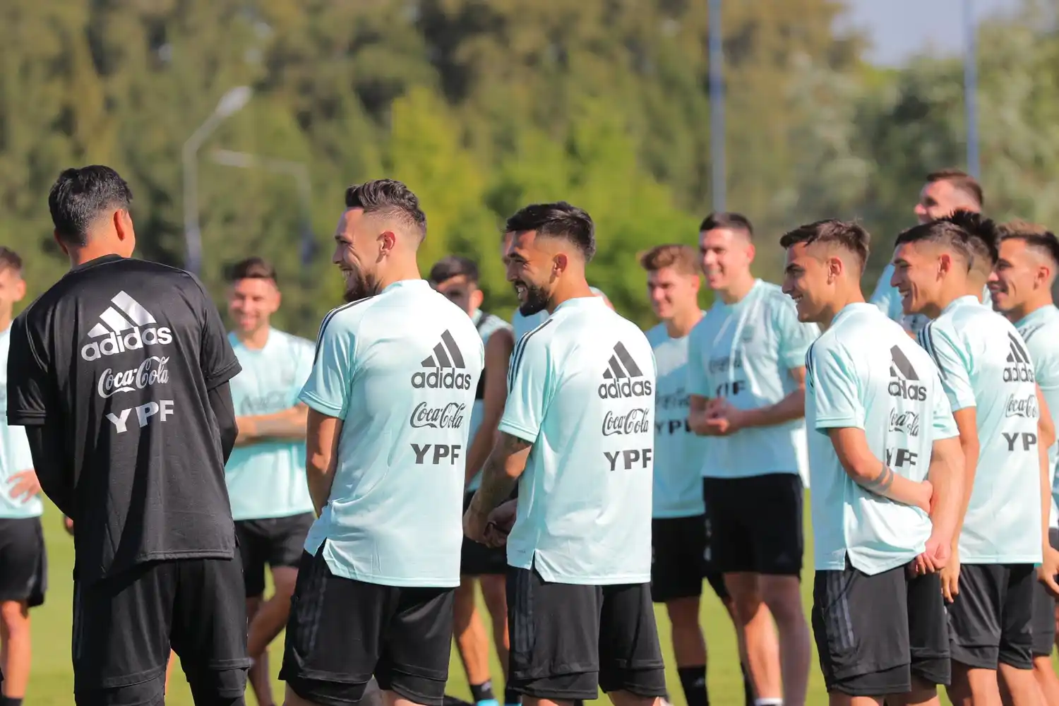 La selección volvió ayer a los entrenamientos.