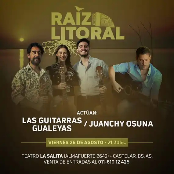 Las Guitarras Gualeyas se presentarán en Castelar