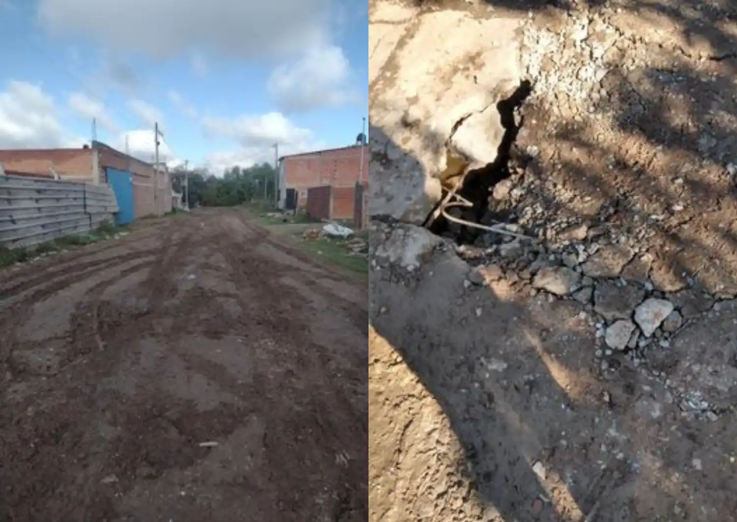 “La calle 58 necesita reparación”