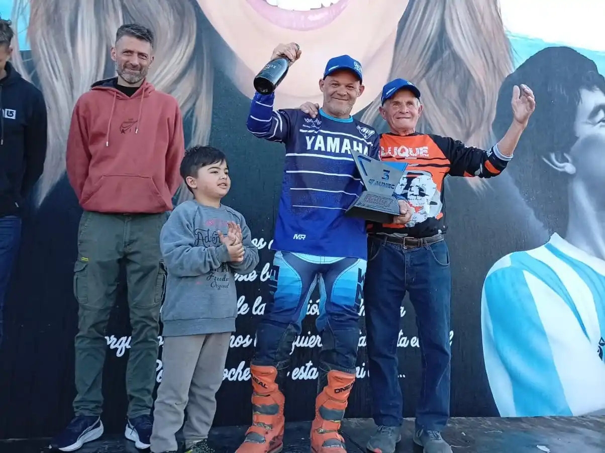 Diego Luque se subió al podio en la quinta fecha del Rally Santafesino.