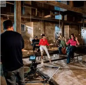 Grabación del video de Josemith Bermúdez y Kiara. Foto Instagram