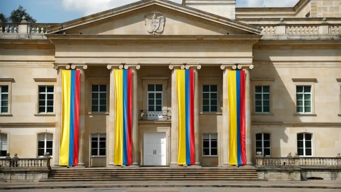 Migrantes se plantan frente al Palacio de Nariño, ESPERAN PRONUNCIAMIENTO DE PETRO sobre situación de Venezuela