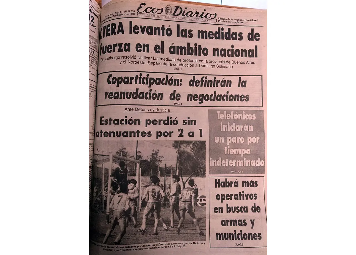 Domingo 13 de noviembre de 1988