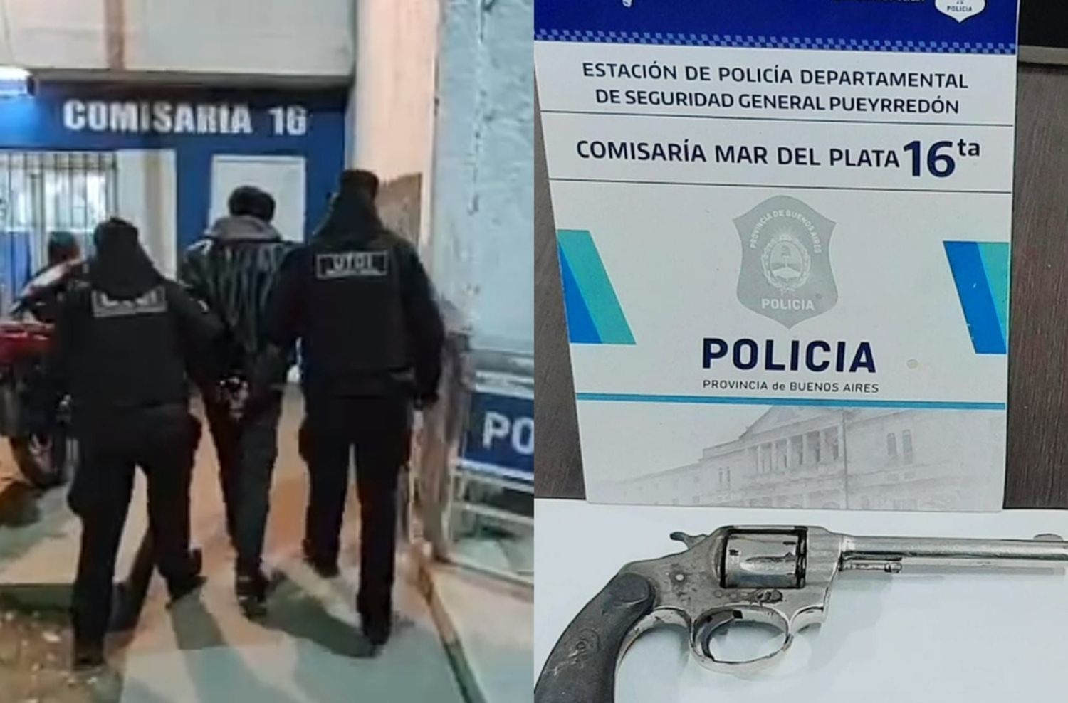 Conducta evasiva: llevaba un arma oculta y fue identificado en un control policial