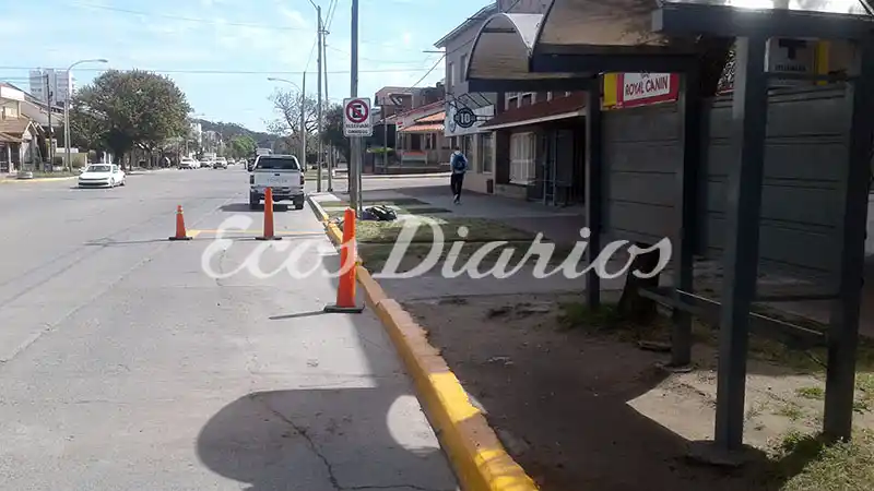 Señalización y demarcación de paradas de colectivos