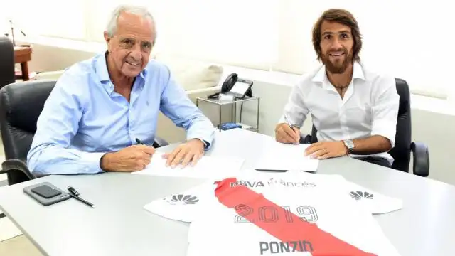 Ponzio firmó contrato y se quedará en River hasta 2019