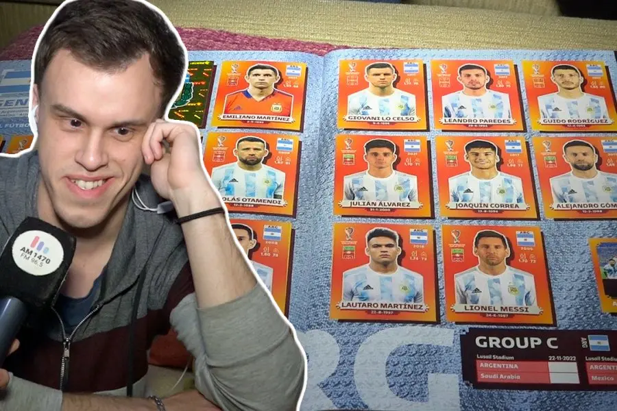 Apareció el primer rafaelino en completar el album del mundial: "estoy muy contento"
