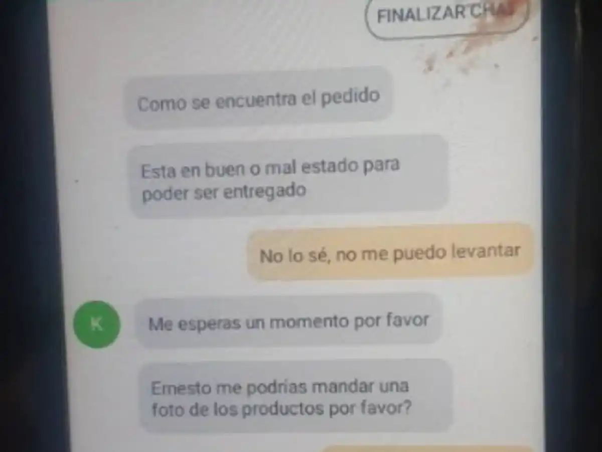 Indignante mensaje de un delivery a repartidor atropellado