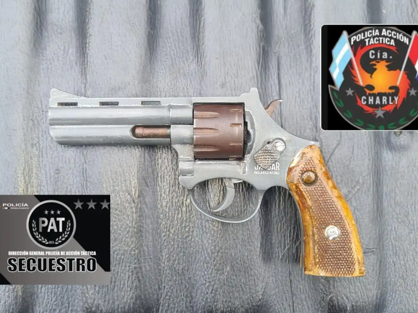 Detuvieron en Villa Gobernador Gálvez a dos menores de edad con un revólver