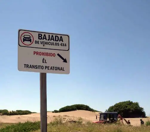 Señalizan bajadas