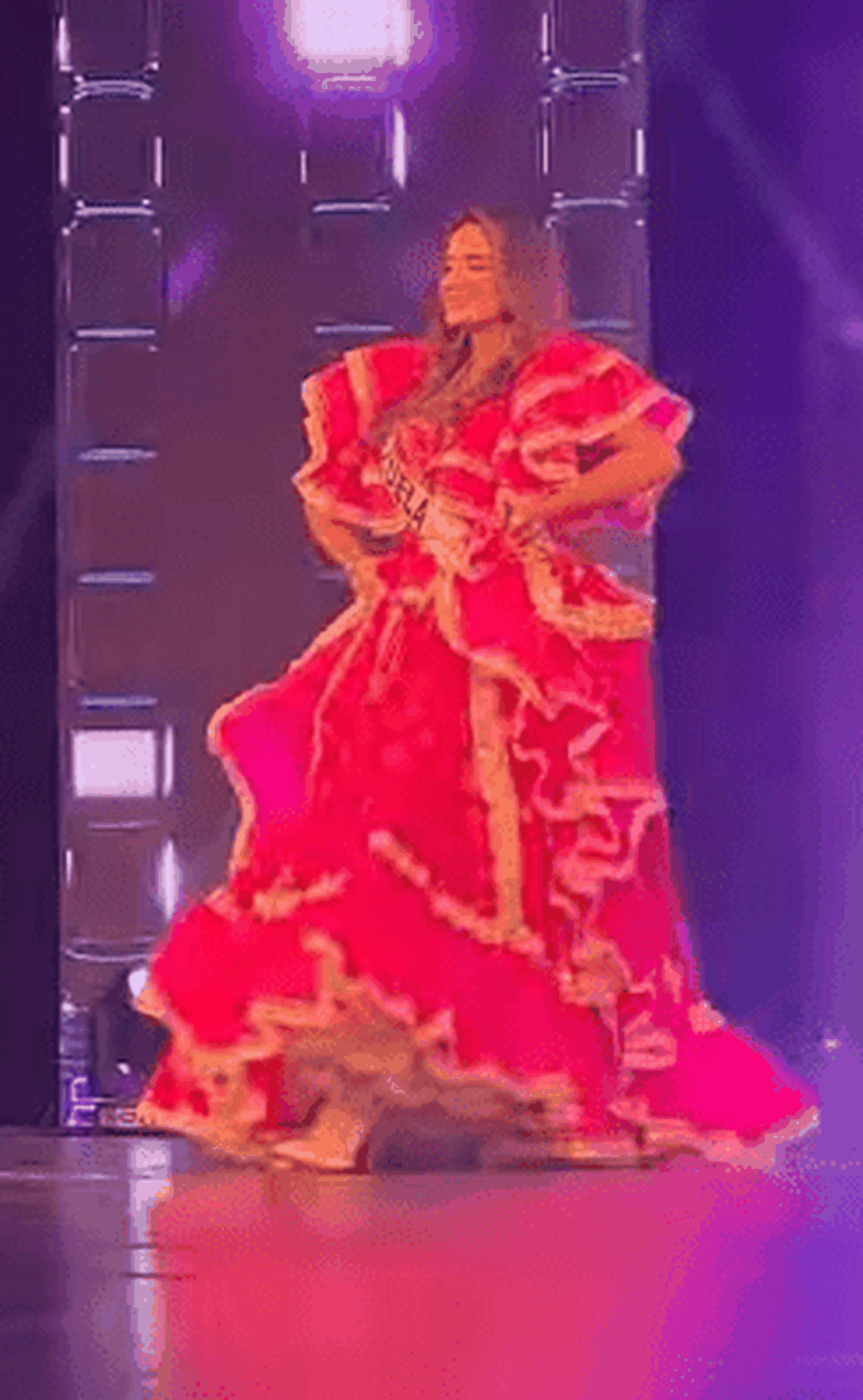 El traje típico de Fernanda González. Foto Instagram