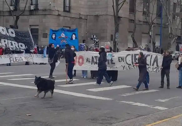 El reclamo del CONICET se hizo sentir en pleno centro marplatense.