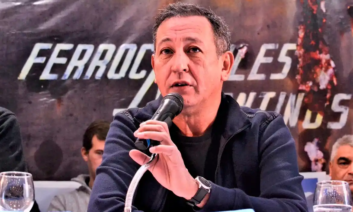 Omar Maturano, el secretario general del gremio La Fraternidad, que agrupa a los conductores de trenes.