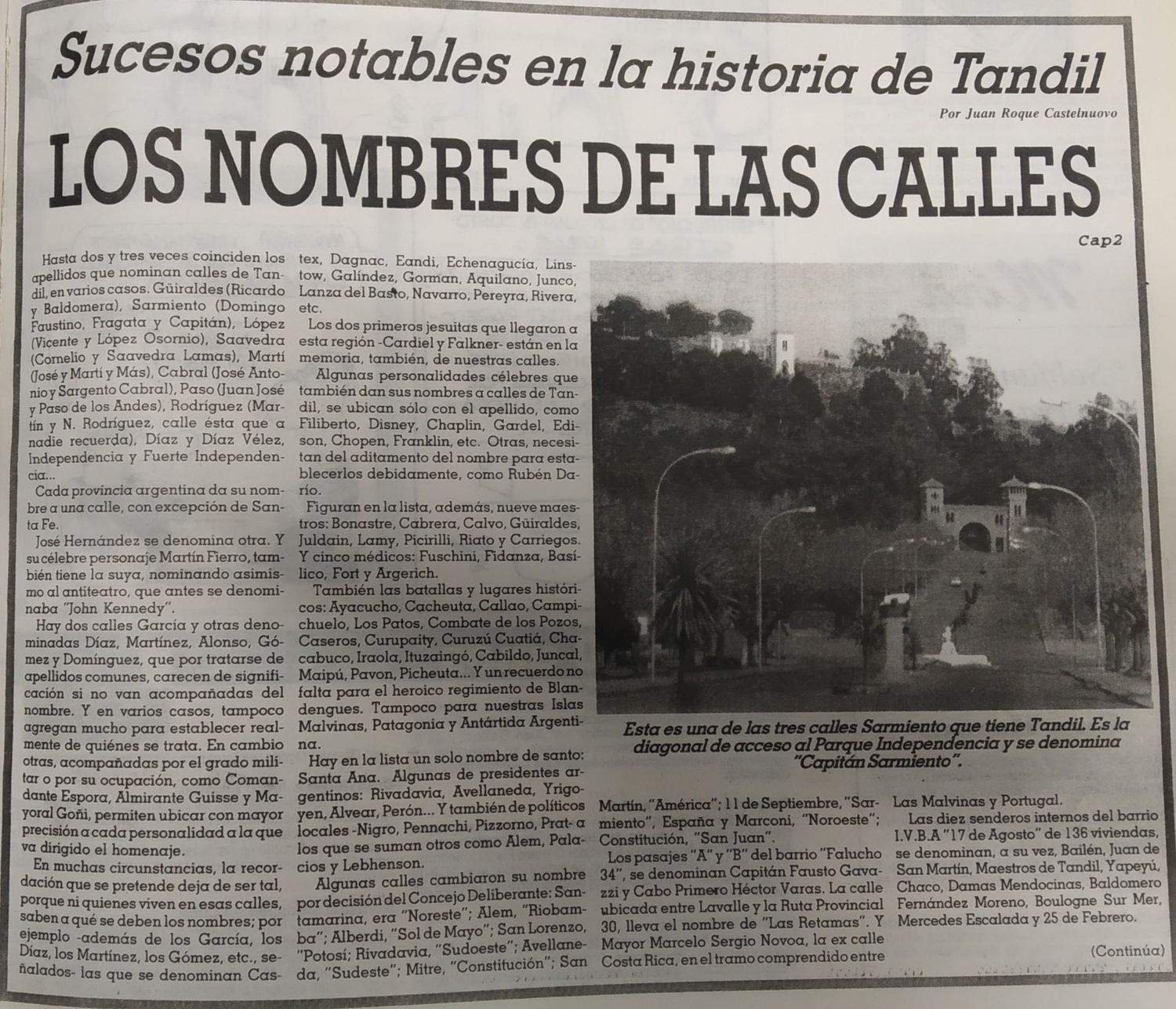 Capítulo 2: Los nombres de las calles