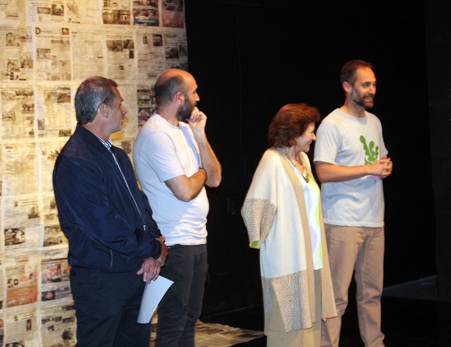 Gastón Marcó, Gastón Miranda, SIlvia Lopetegui y Gastón Díaz.